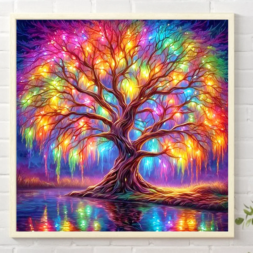 Partial AB Diamond Painting - Full Square Drill - Tree of Life(Canvas|45*45cm)