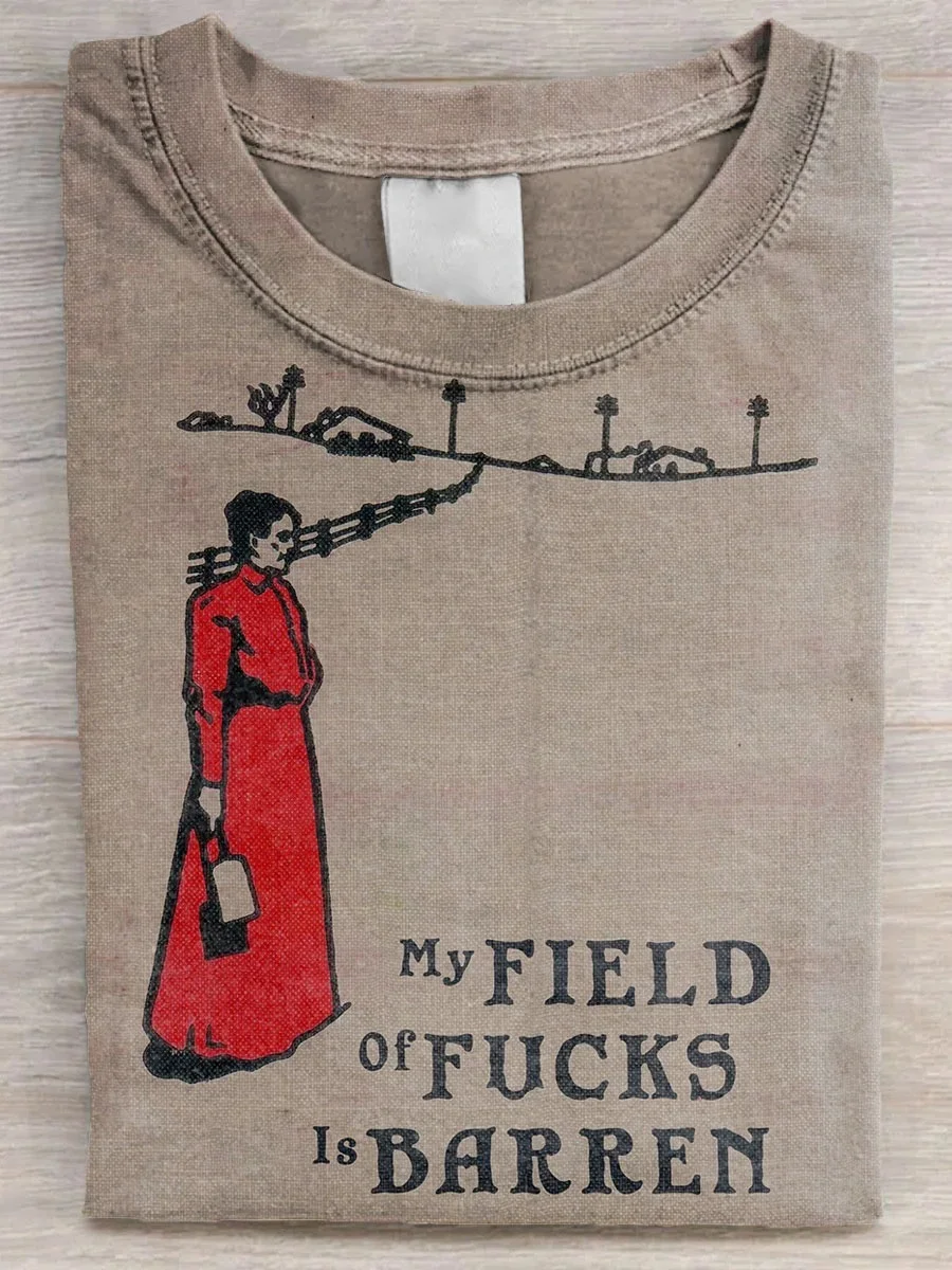 Eagerlys  My Field Of Fucks Is Barren T-shirt Eagerlys
