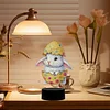 Acrylic Double Sided Bunny Egg Diamond Painting LED Night Light for Easter Decor