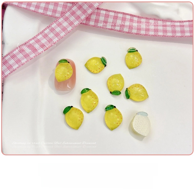 Nail Accessories Pineapple Grape Green Apple Lemon Peach Watermelon Cherry Strawberry Fruit Wear Nail Sticker