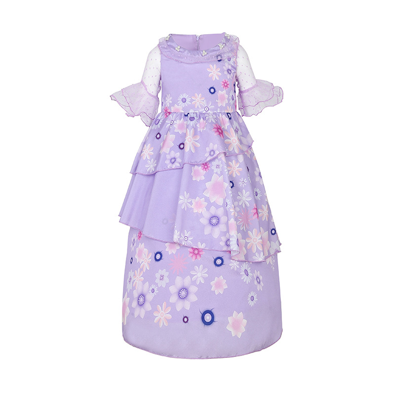 Isabella Princess Dress: Enchanted Fairy Girls' Costume - Halloween Elegance