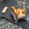 Outdoor Desktop Mini Fire Viewing Platform Stainless Steel Wood Stove Aromatherapy Stove Portable Camping Fire Burning Platform Mosquito Incense Stove