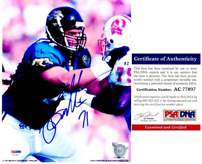 Tony Boselli Signed - Autographed Jacksonville Jaguars 8x10 Photo Poster painting - PSA/DNA COA