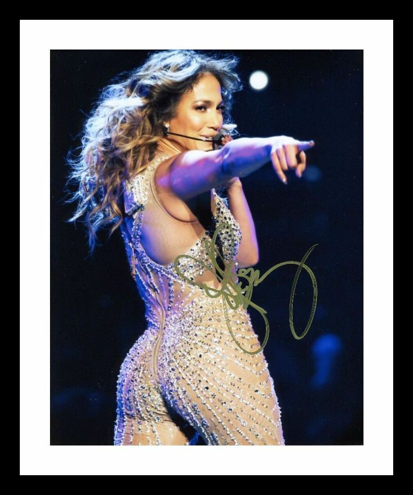 Jennifer Lopez Autograph Signed & Framed Photo Poster painting 1