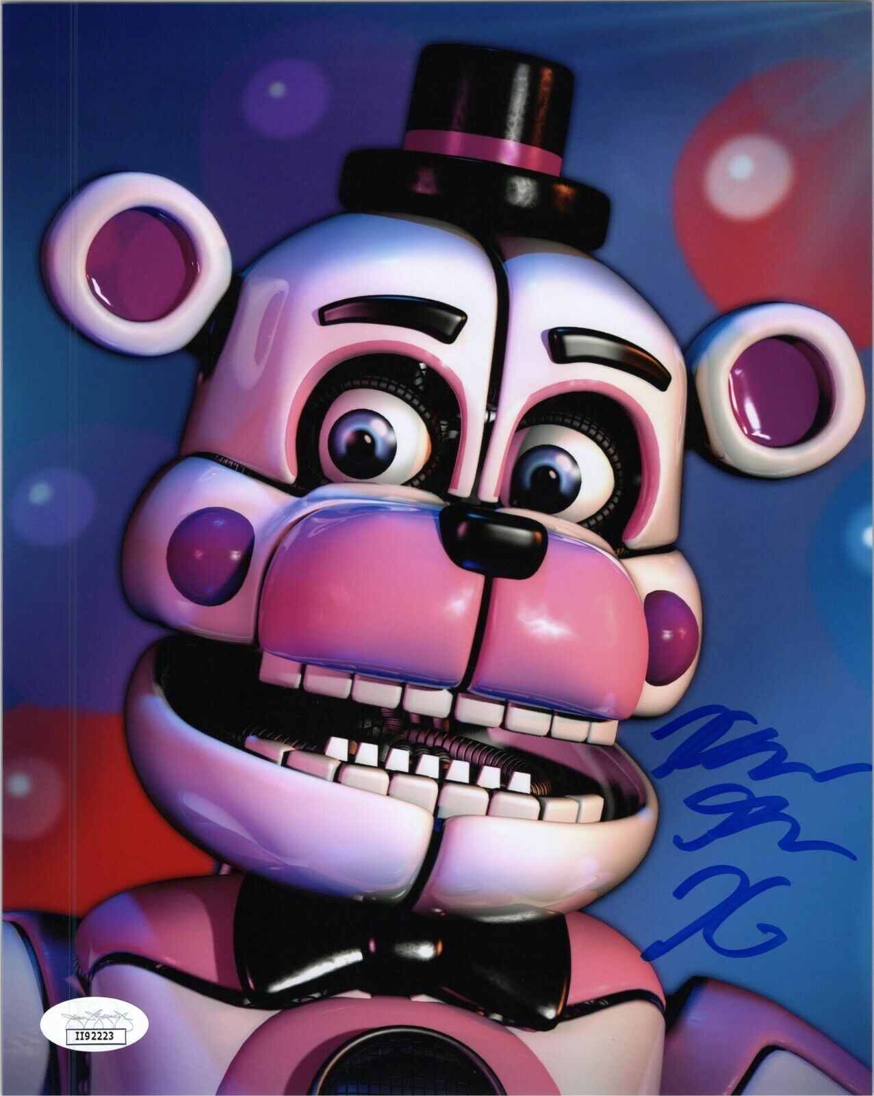 KELLEN GOFF Authentic Hand-Signed FUNTIME FREDDY Five Nights