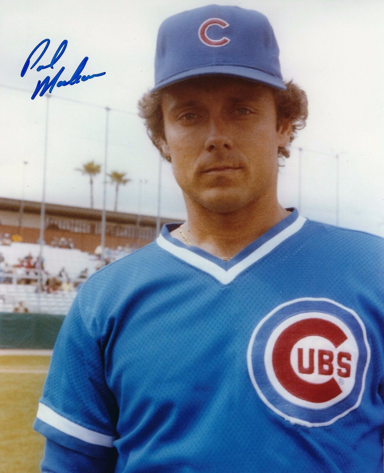 Autographed PAUL MOSKAU Chicago Cubs 8x10 Photo Poster painting - COA