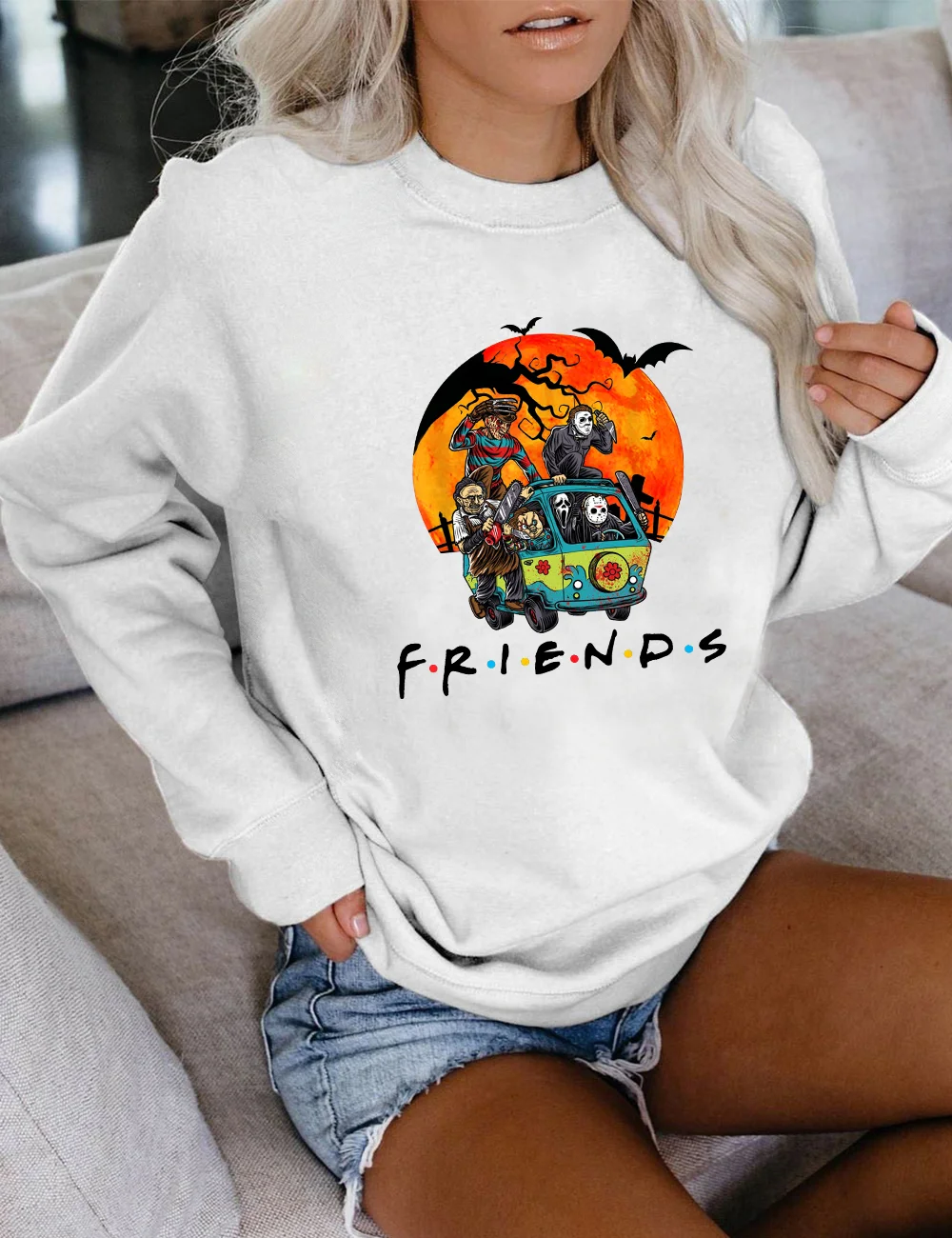 Horror Creepy Halloween Sweatshirt