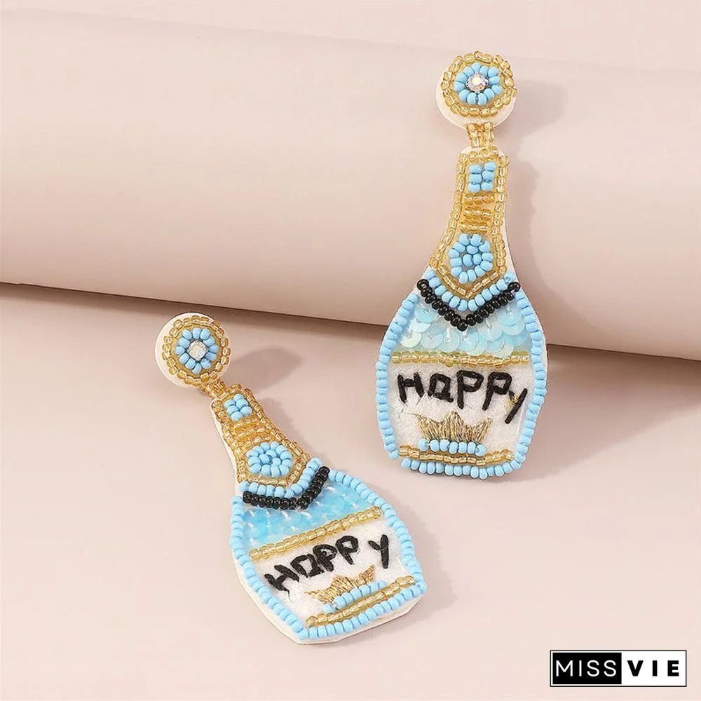 Casual Daily Patchwork Sequins Earrings