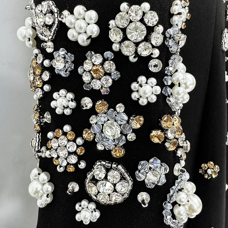 Nigikala Nigikala New Star Fashion Heavy Industry Nails Studded Long Dress Dress Dress Dress