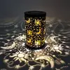 Solar Ground Light Automatic Switch Moon Projection Outdoor Lamp for Home Garden