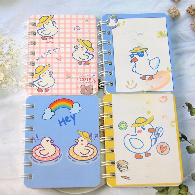 A7 Flip Coil Notebook Student Small Pocket Mini Portable Office Notepad Random 1 Piece