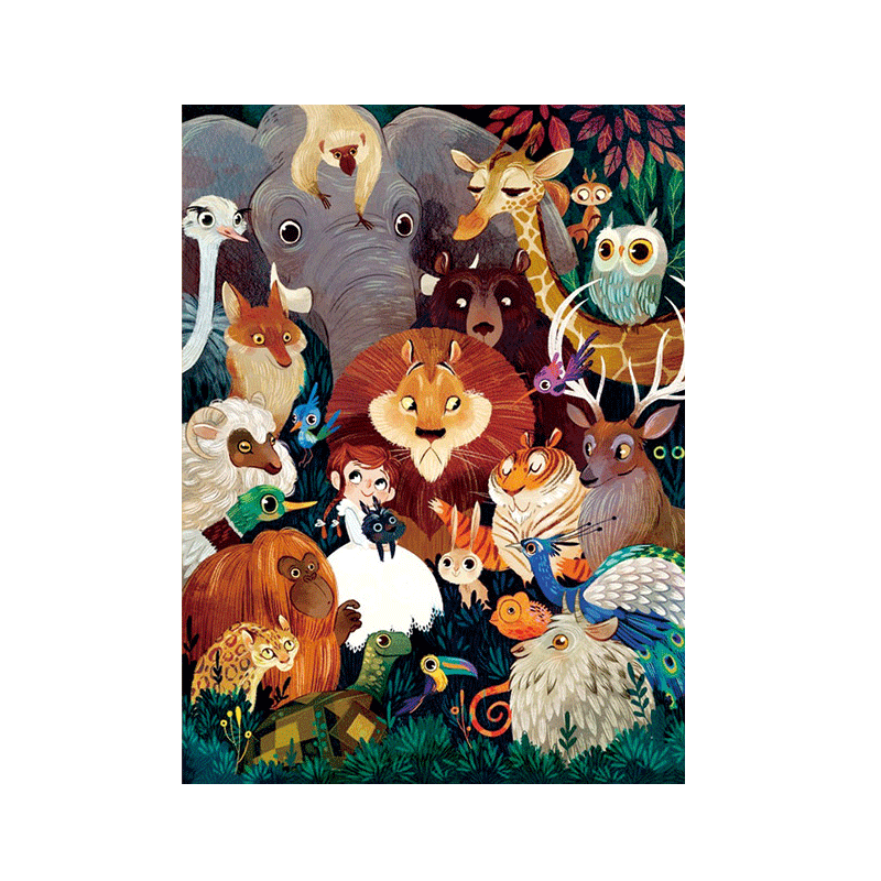

Animals - 11CT Stamped Cross Stitch - 48*65CM, 501 Original