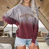 European And American Long-sleeved Round Neck 3D Printed Casual Sweater Women