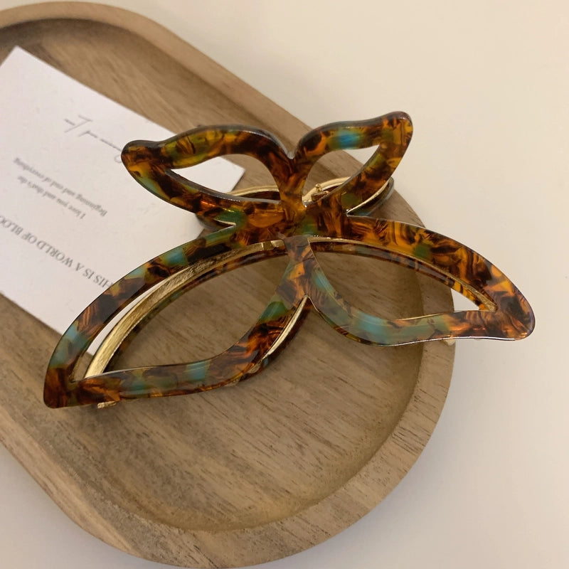 Women’s Minimalist Bow Knot Acetic Acid Sheets Hair Claws