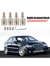 4Pcs Car Audio Modified Power Amplifier Copper 4GA to 8GA Wire Terminal Blocks