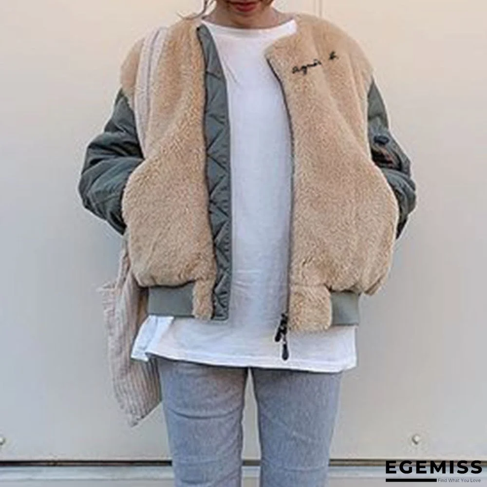 Autumn And Winter Stitched Sweater Cotton Coat Women's Coat | EGEMISS