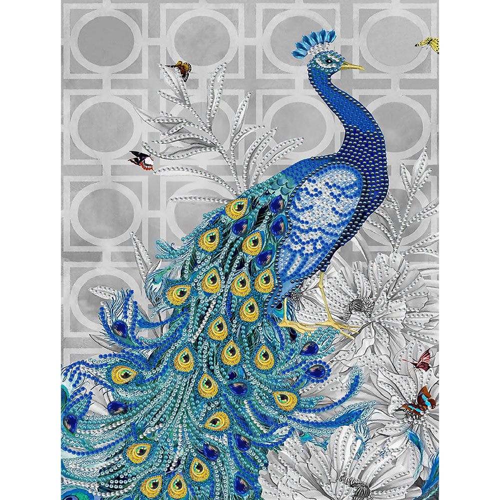 

Peacock - Special Shaped Diamond Painting - 30*40CM, 501 Original