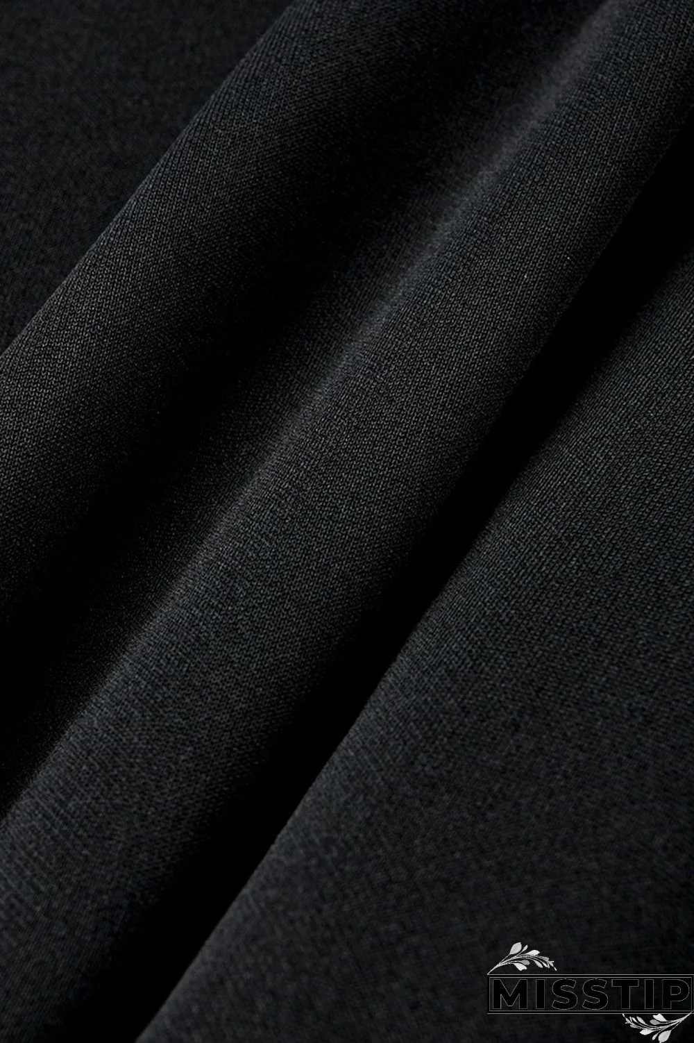 Black Fashion Casual Solid Bandage V Neck Plus Size Tops