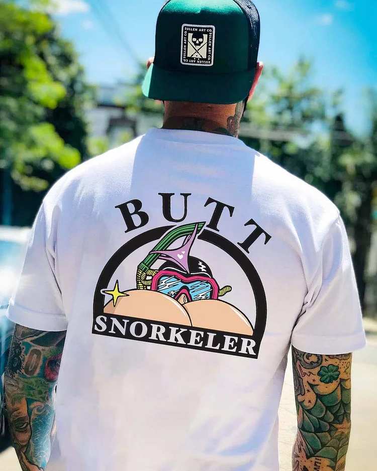 Butt Snorkeler Printed Men's T-shirt