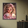 Diamond Painting -DIY Round Drill Sweet Girl(40x50cm)