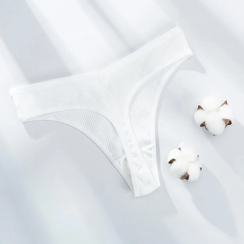 Sexy Lingerie Women's Cotton G-String Thong Panties String Underwear Women Briefs Pants Intimate Ladies Low-Rise 1 piece