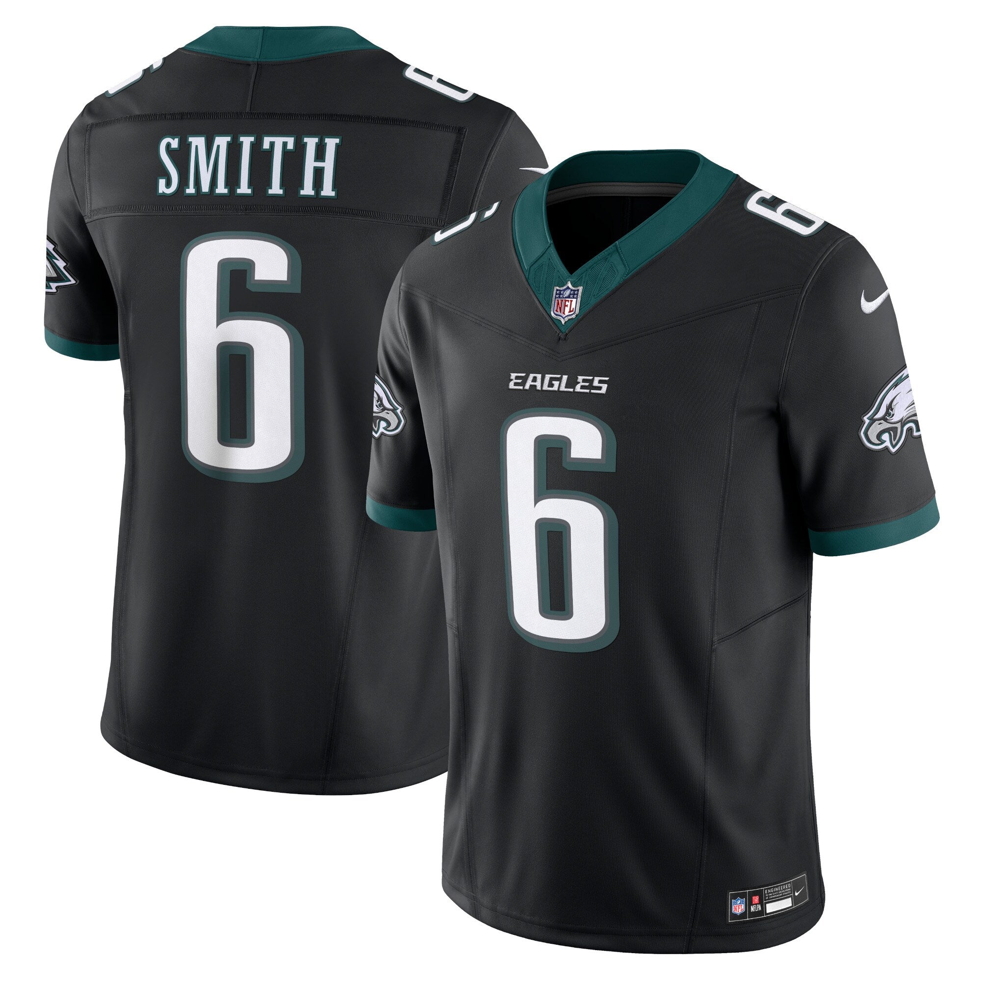 DeVonta Smith Philadelphia Eagles Nike Alternate Vapor F.U.S.E. Limited Jersey - Black mysite