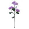 Solar LED Hydrangea Flower Light 10H Lighting Time Ground Plug Flower Light for Garden Pathway Patio Backyard Landscape Decor