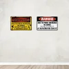 2pcs - Warning - Vintage Metal Signs(12*16Inch)