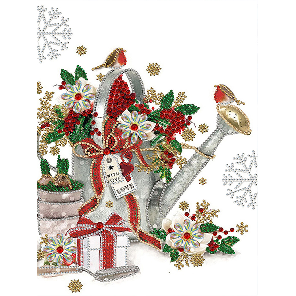 

Christmas Atmosphere - Special Shaped Diamond Painting - 30*40CM, 501 Original