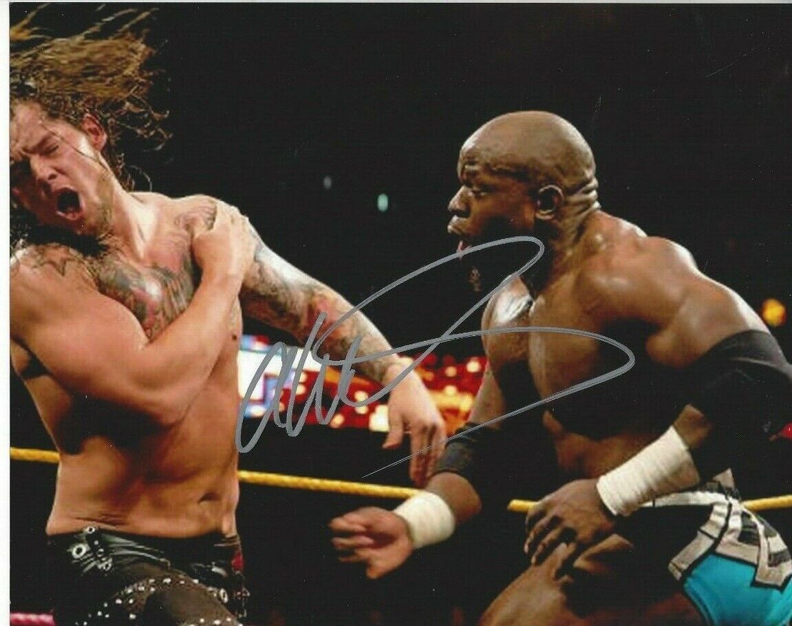 Apollo Crews Autographed 8x10 WWE NigerianRare C264