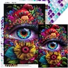(50*70cm)Eye of the Flower - Full Round Drill Diamond Painting