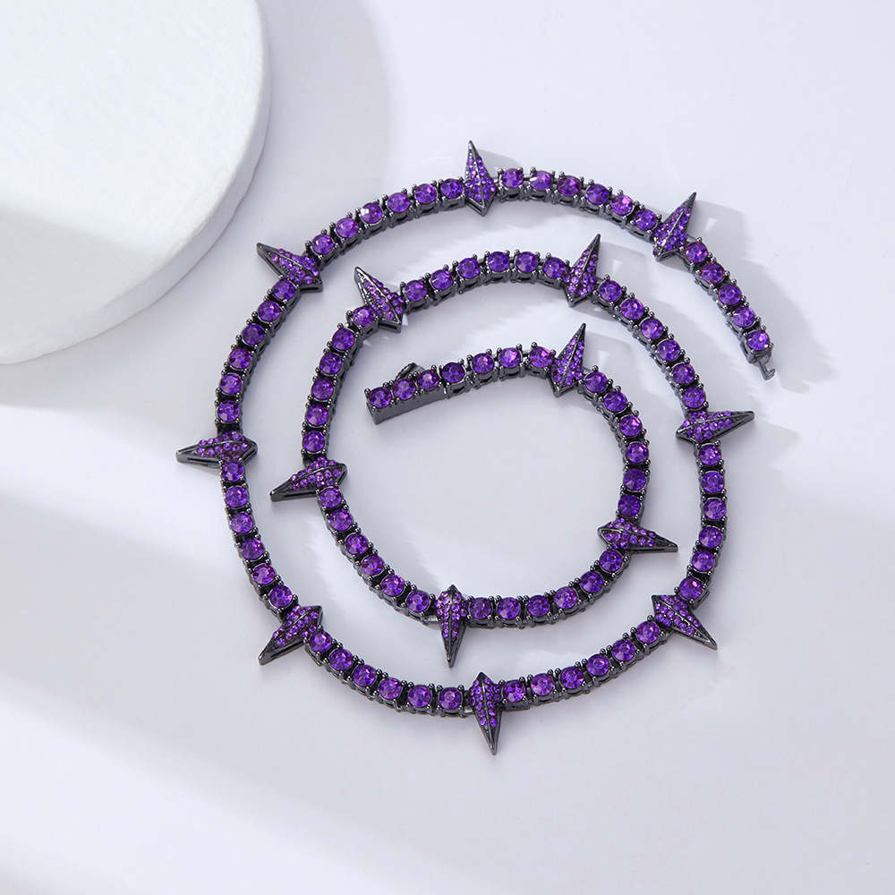 Hip Hop Diamond Black Panther Necklace
