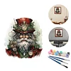 (US Only)Paint By Numbers Kit On Canvas DIY Oil Art Santa Claus Picture Home Decor40x40cm