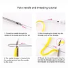 >SALE<Punch Needle Set 3 Needles 2 Threaders Craft Tool for Embroidery DIY(A+B)