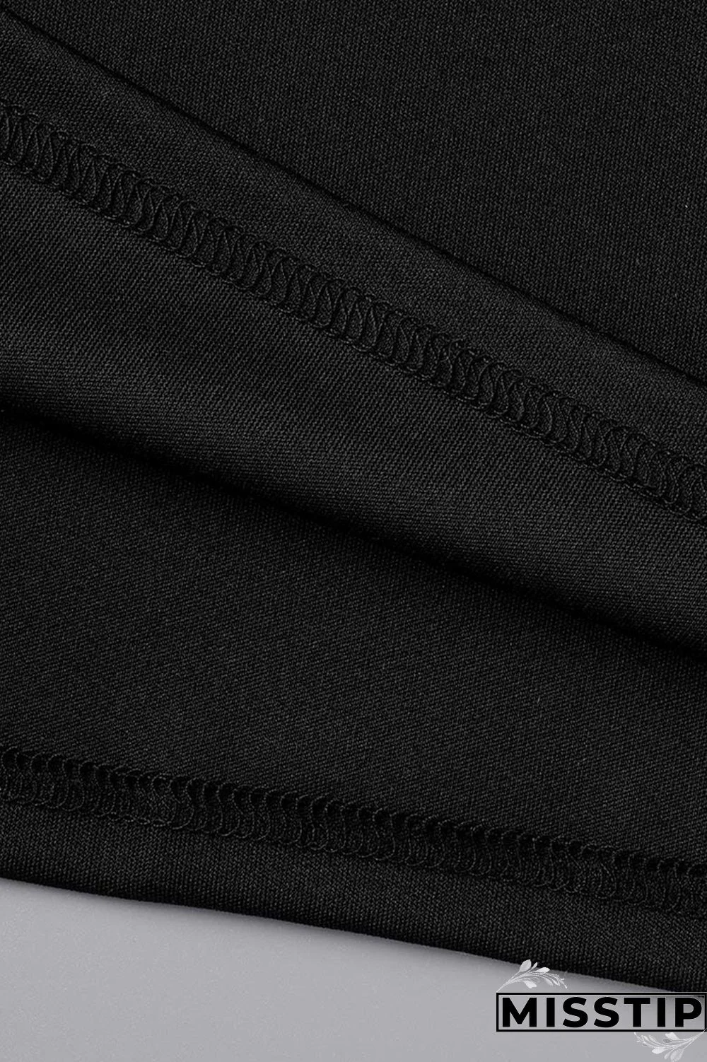 Black Fashion Casual Solid Patchwork O Neck Long Sleeve Dresses