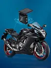 Solar Motorcycle TPMS LCD Display TPMS Tire Pressure Alarm Monitor Wireless TPMS