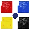 [US Local Warehouse] Concrete Texturing Skin 24x24in Concrete Stamps Mats Set 5 PCS Polyurethane Stamp Stone Tile Texture Mat for Walls/Floors