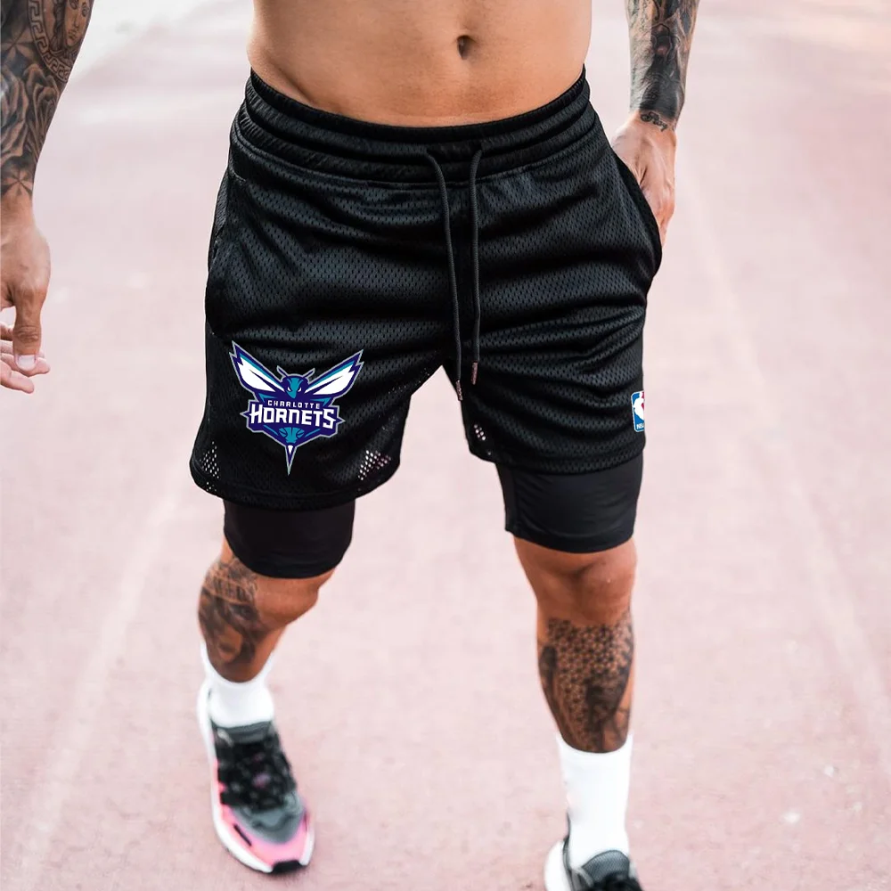 Men's Fitness Sports Double Layer Shorts