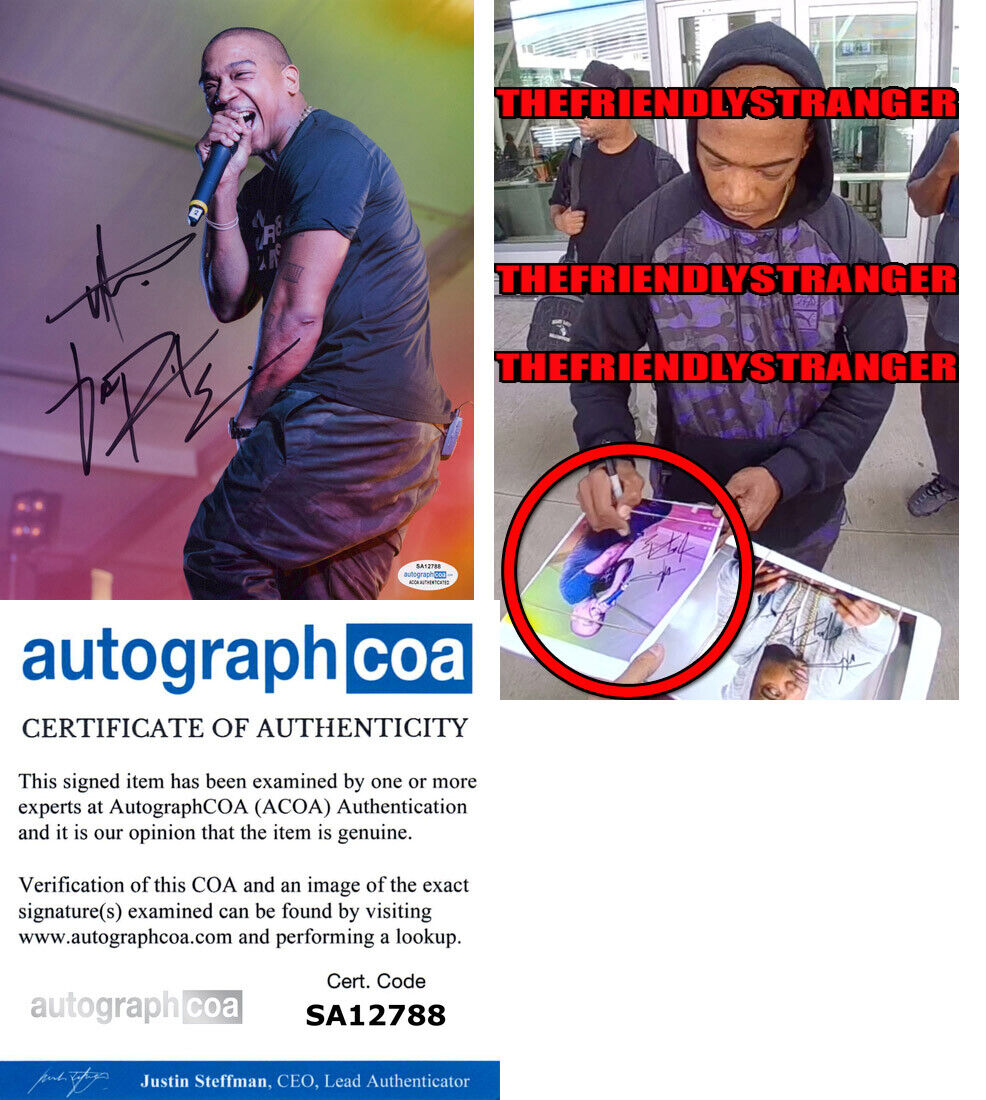 JA RULE signed Autographed 8X10 Photo Poster painting b EXACT PROOF - HOLLA HOLLA Rapper ACOA