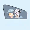 Car Sun Shield Magnetic Cartoon Mesh Car Side Window Privacy Curtain