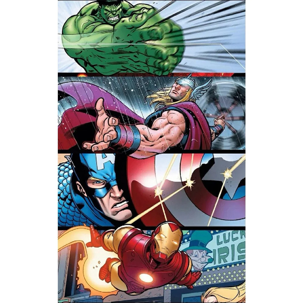 Diamond painting character Marvel Hulk