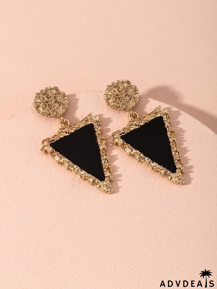 Geometric Charm Drop Earrings