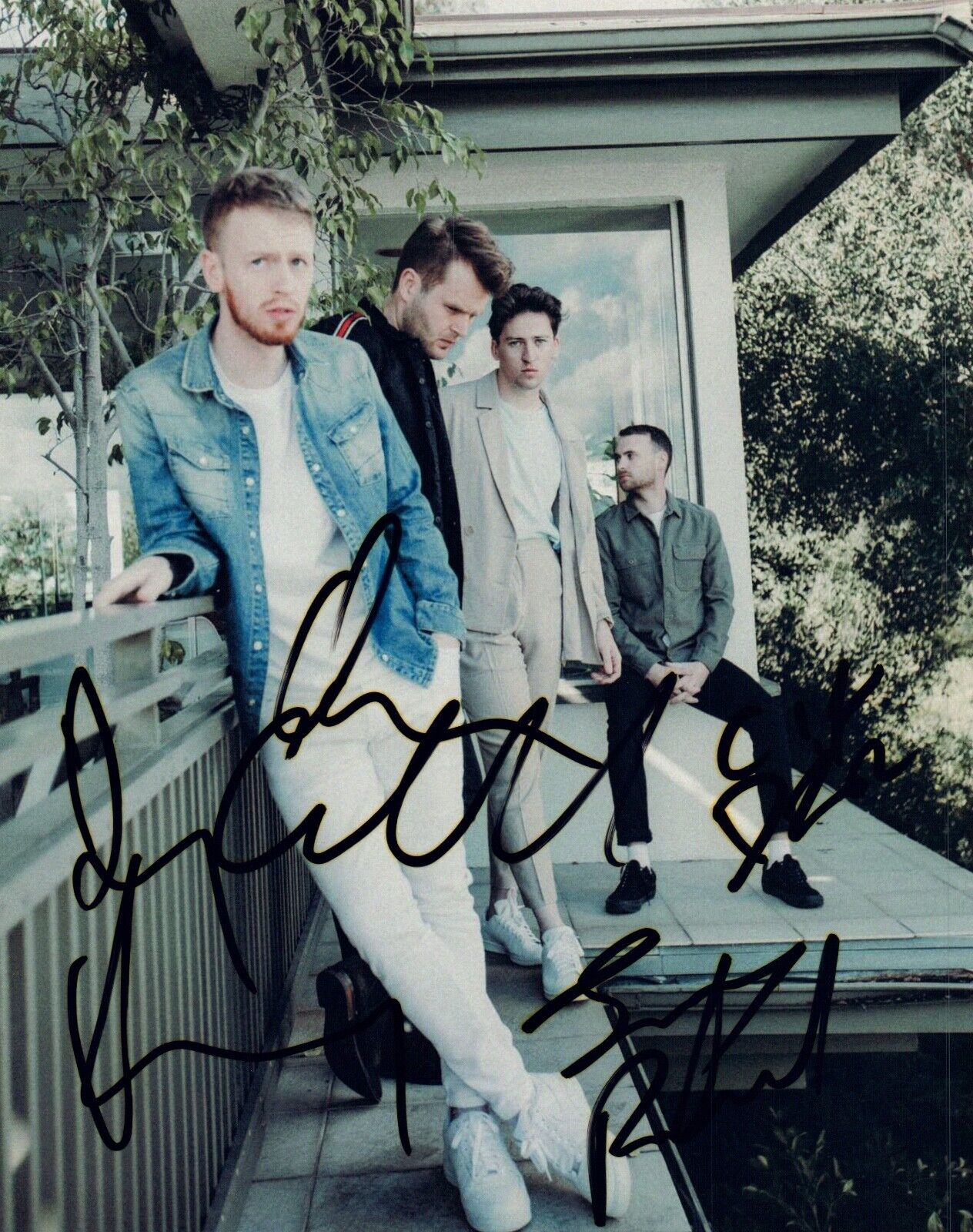 PICTURE THIS Band Signed Autographed 8x10 Photo Poster painting Ryan Hennessy +3 COA