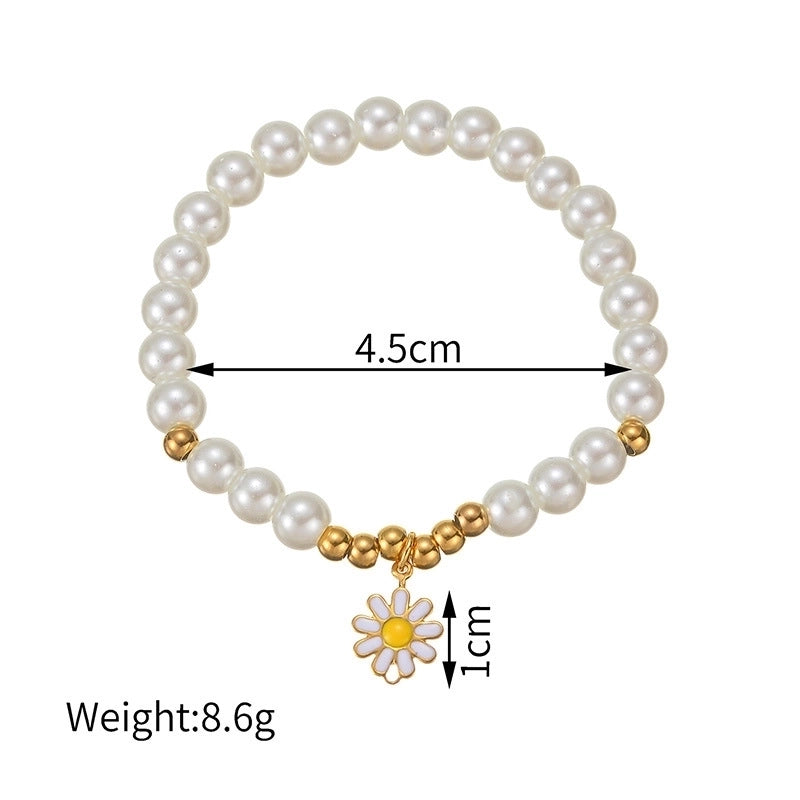Elegant Flower 304 Stainless Steel Stainless Steel Bracelets In Bulk
