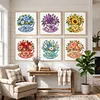 Stamped Cross Stitch Kit for Adults Floral Still Life Cup 18CT tapestrymarket