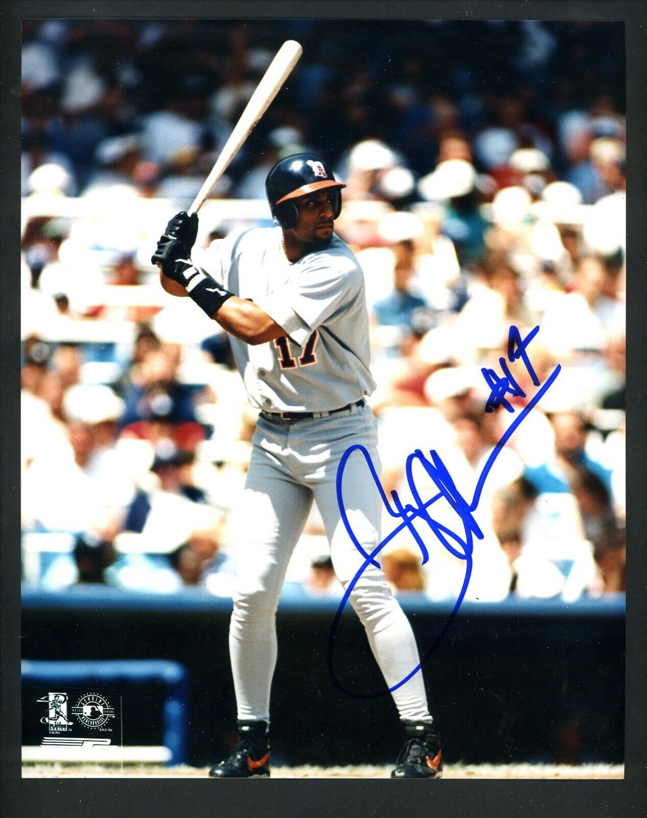 Tony Clark Signed Autographed 8 x 10 Color Photo Poster painting Detroit Tigers action batting