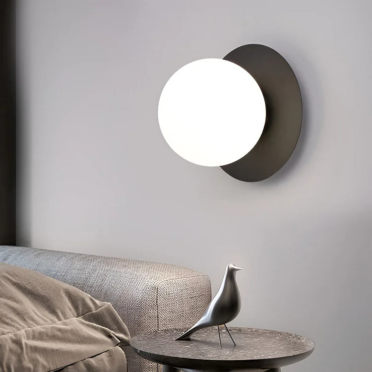 Round Glass Ball 12W LED Modern Wall Lamp Wall Sconce Lighting - Appledas