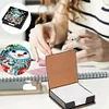 Diamond Painting Snowman Leather Notecard Box Gem Art Sticky Note Holder