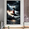 (40*70cm)Lighthouse - Round Partial AB Drill Diamond Painting