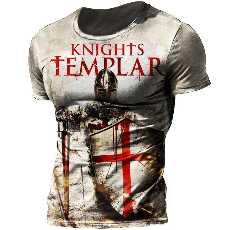 Men's Templar Outdoor Print Tactical Short Sleeve T-Shirt-Compassnice®